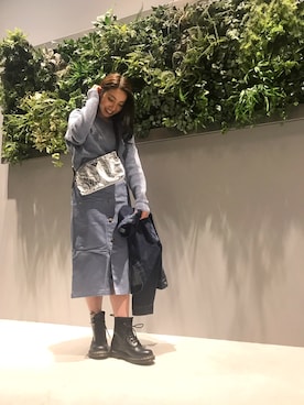 「COLONY 2139（コロニートゥーワンスリーナイン）のアイテム（デニムジャケット）」を使った、Tomomi2139さん（レディース・158cm）の春コーディネート