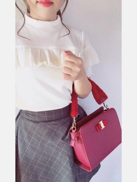 「テレコTシャツ」｜sumiさん（レディース・152cm）の秋コーディネート