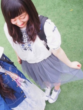 moe☺︎さん（レディース・169cm）の春コーディネート