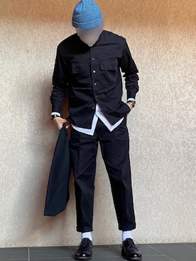 「Paraboot」｜「アイテム（ニットキャップ/ビーニー）」を使った、ぴーなつさん（メンズ・178cm）の秋コーディネート