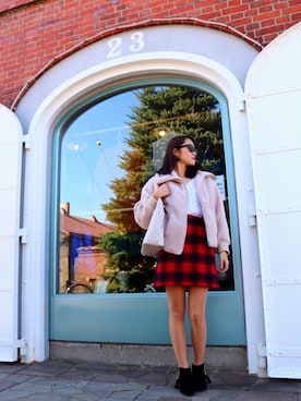 「Marc by Marc Jacobs（マークバイマークジェイコブス）のアイテム（ブレスレット）」を使った、しゅまろうさん（レディース・165cm）の秋コーディネート