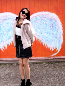 「北海道」｜「しまむら（シマムラ）のアイテム」を使った、しゅまろうさん（レディース・165cm）の秋コーディネート