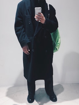 「Gosha Rubchinskiy（ゴーシャラブチンスキー）のアイテム（バッグ）」を使った、kさん（メンズ・165cm）の冬コーディネート