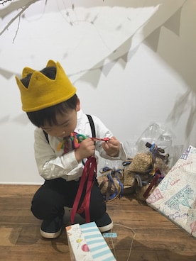 itsuki ◡̈⃝さん（キッズ・90cm）の冬コーディネート