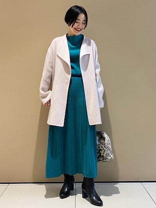 美品　グリーンレーベルリラクシング  ハーフ丈　リバーコート green label relaxing（グリーンレーベルリラクシング）の「FFC