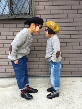 kankitsu🍊さん（キッズ・120cm）の冬コーディネート