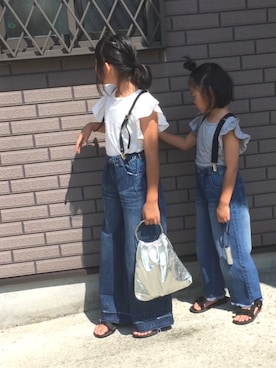 kankitsu🍊さん（キッズ・122cm）の夏コーディネート