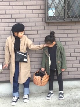 「studio CLIP（スタディオクリップ）のアイテム（ジャケット/アウター）」を使った、kankitsu🍊さん（キッズ・125cm）の冬コーディネート