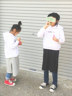 kankitsu🍊さん（キッズ・125cm）の冬コーディネート