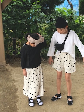 kankitsu🍊さん（キッズ・130cm）の春コーディネート