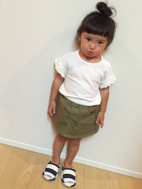 「no brand（ノーブランド）のアイテム（その他シューズ）」を使った、まあさん（キッズ・90cm）の秋コーディネート