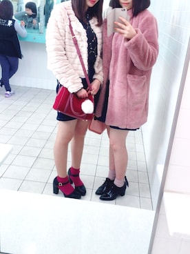 「へザー」｜「アイテム（パンプス）」を使った、Rinaさん（レディース・163cm）の冬コーディネート