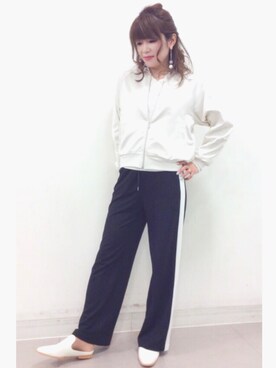 「アイテム（ブルゾン）」を使った、yamanaka miyuki    さん（レディース・157cm・30代）の冬コーディネート
