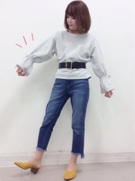 「アイテム（ブーティ）」を使った、yamanaka miyuki    さん（レディース・157cm・30代）の春コーディネート