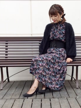 ワンピースを使った コルセットベルト のコーディネート一覧 Wear