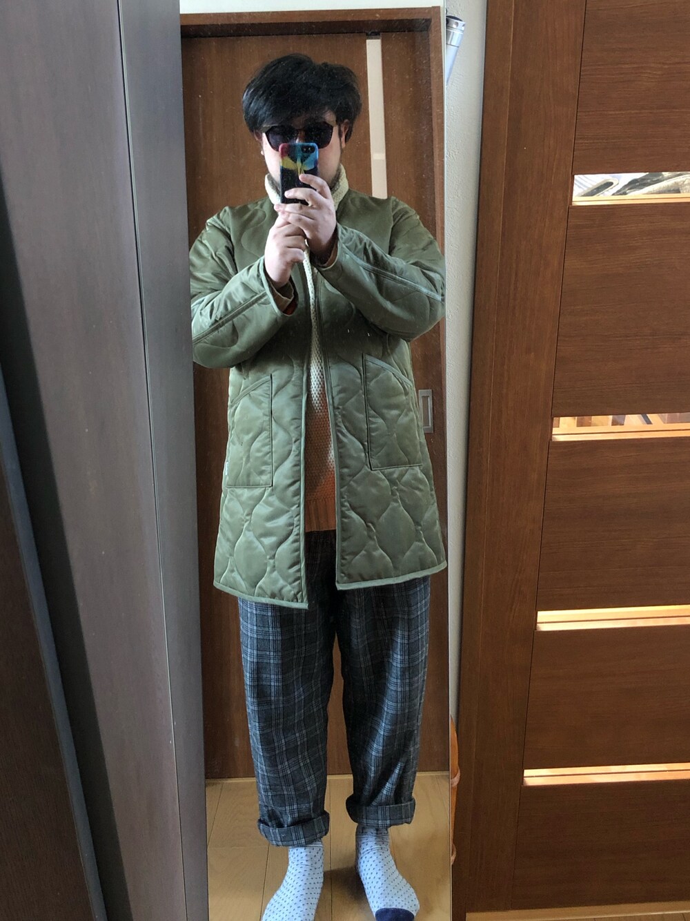 「冬のコーデ、冬」｜「SWAGGERのLONG TURTLENECK SWEATER（ニット/セーター、ベージュ系）」を使った、maco-chinさん（メンズ・172cm）の冬コーディネートの1枚目の写真
