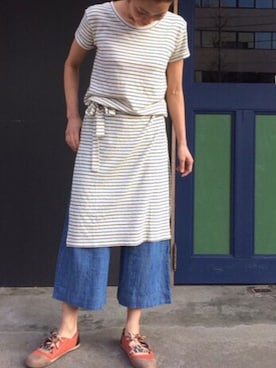 「Komodo（コモド）のアイテム」を使った、TEREZAさん（レディース・165cm）の夏コーディネート