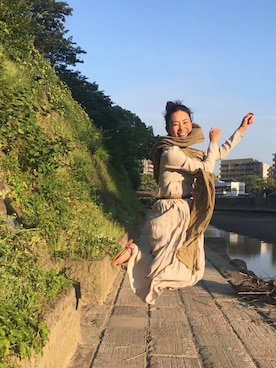「VERO CUOIO（ヴェロキーオ）のアイテム」を使った、TEREZAさん（レディース・163cm）の夏コーディネート