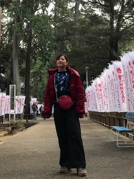 「EVRIS（エヴリス）のアイテム（その他アウター）」を使った、Ayaka.Kさん（レディース・159cm）の冬コーディネート