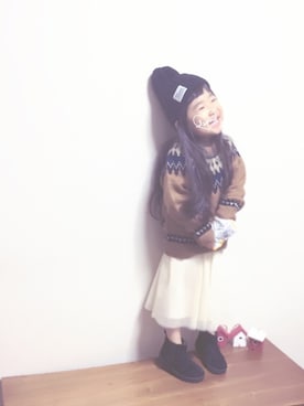 rottaさん（キッズ・90cm）の冬コーディネート