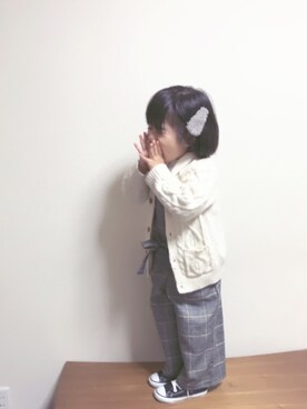 「GLOBAL WORK（グローバルワーク）のアイテム（その他）」を使った、rottaさん（キッズ・100cm）の秋コーディネート