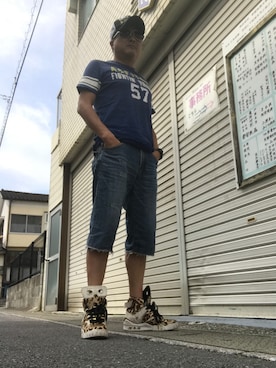 「SPX（エスピーエックス）のアイテム」を使った、Shinji Tsuruさん（メンズ・173cm）の秋コーディネート