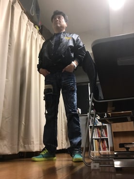 「SATORI（サトリ）のアイテム（シューズ）」を使った、Shinji Tsuruさん（メンズ・173cm）の秋コーディネート