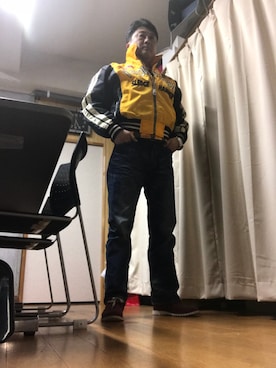 「RED WING（レッドウィング）のアイテム（ローファー）」を使った、Shinji Tsuruさん（メンズ・173cm）の冬コーディネート
