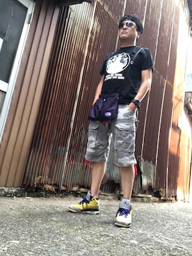 「ANDSUNS（アンドサンズ）のアイテム」を使った、Shinji Tsuruさん（メンズ・173cm）の秋コーディネート