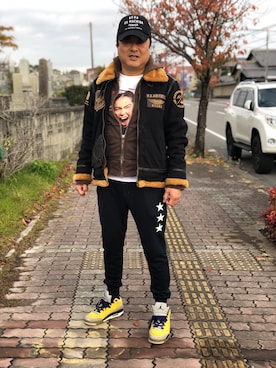 Shinji Tsuruさん（メンズ・173cm）の冬コーディネート