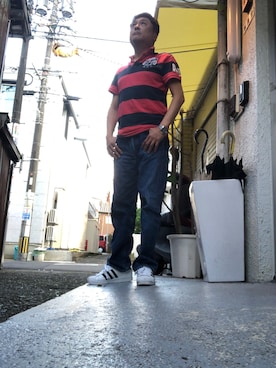 Shinji Tsuruさん（メンズ・173cm）の夏コーディネート