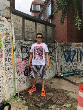 Shinji Tsuruさん（メンズ・173cm）の夏コーディネート