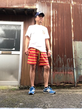 「WHO.A.U（フーアーユー）のアイテム」を使った、Shinji Tsuruさん（メンズ・173cm）の秋コーディネート