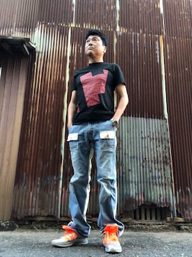 「Li-Ning（リーニン）のアイテム」を使った、Shinji Tsuruさん（メンズ・173cm）の秋コーディネート