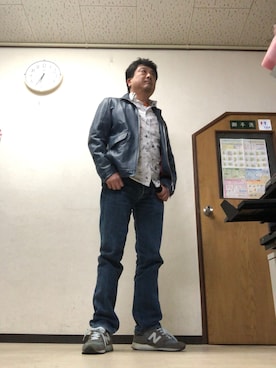 「Desigual（デシグアル）のアイテム（トップス）」を使った、Shinji Tsuruさん（メンズ・173cm）の春コーディネート