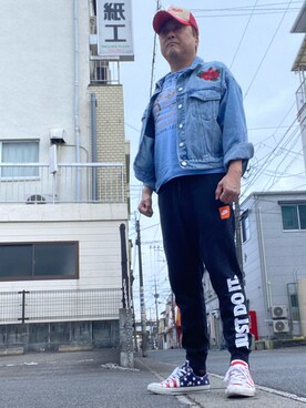 「PULL&BEAR（プルアンドベア）のアイテム（ジャケット/アウター）」を使った、Shinji Tsuruさん（メンズ・173cm）の春コーディネート
