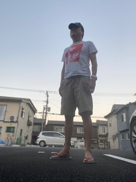 「Abercrombie&Fitch（アバークロンビーアンドフィッチ）のアイテム（デニムパンツ）」を使った、Shinji Tsuruさん（メンズ・173cm）の秋コーディネート