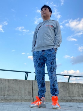 「Li-Ning（リーニン）のアイテム」を使った、Shinji Tsuruさん（メンズ・173cm）の冬コーディネート