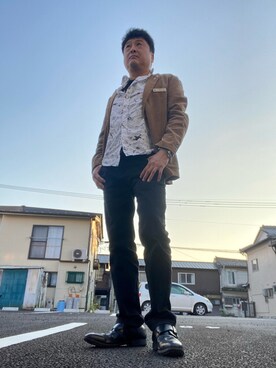 「Desigual（デシグアル）のアイテム（トップス）」を使った、Shinji Tsuruさん（メンズ・173cm）の冬コーディネート
