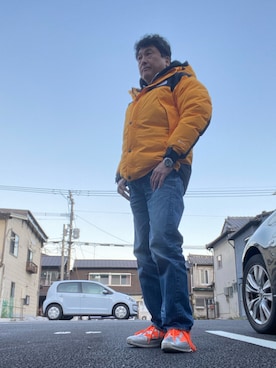 「Li-Ning（リーニン）のアイテム」を使った、Shinji Tsuruさん（メンズ・173cm）の冬コーディネート