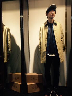 「GGD（ジージーディー）のアイテム（ジャケット/アウター）」を使った、GGDedition浜松店さん（メンズ・173cm）の冬コーディネート