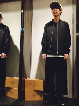 「GGD（ジージーディー）のアイテム（パンツ）」を使った、GGDedition浜松店さん（メンズ・173cm）の冬コーディネート