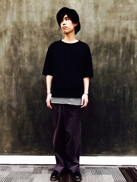 「モノトーン」｜GGDedition浜松店さん（メンズ・173cm）の春コーディネート