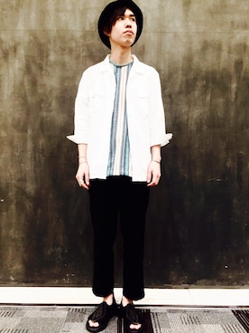 「GGD（ジージーディー）のアイテム」を使った、GGDedition浜松店さん（メンズ・173cm）の春コーディネート