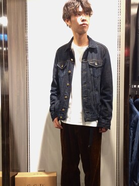 「GGD（ジージーディー）のアイテム（デニムジャケット）」を使った、GGDedition浜松店さん（メンズ・173cm）の夏コーディネート