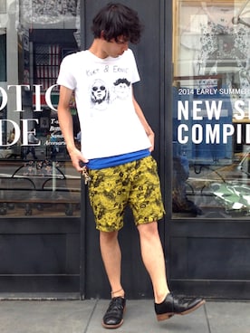 「Johnbull Private labo（ジョンブルプライベートラボ）のアイテム（タンクトップ）」を使った、seamaster177さん（メンズ・170cm）の夏コーディネート