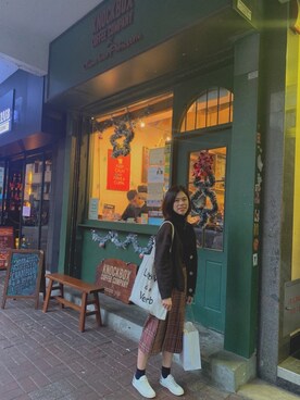 「TORIO（トリオ）のアイテム」を使った、Gさん（レディース・158cm）の冬コーディネート