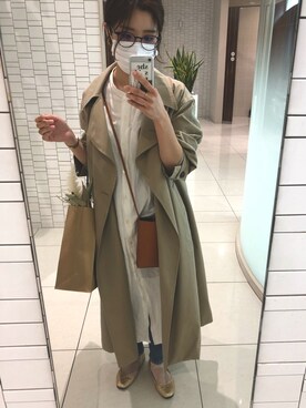 トレンチコートを使った ユニクロユー のレディース人気ファッションコーディネート ユーザー その他ユーザー Wear