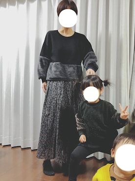 suUuさん（キッズ・100cm）の冬コーディネート