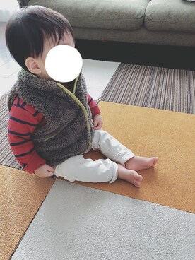「RAGMART（ラグマート）のアイテム（ジャケット/アウター）」を使った、suUuさん（キッズ・80cm）の冬コーディネート